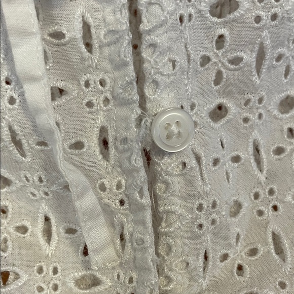 Madewell Eyelet Tie-Front Top - Picture 3 of 5